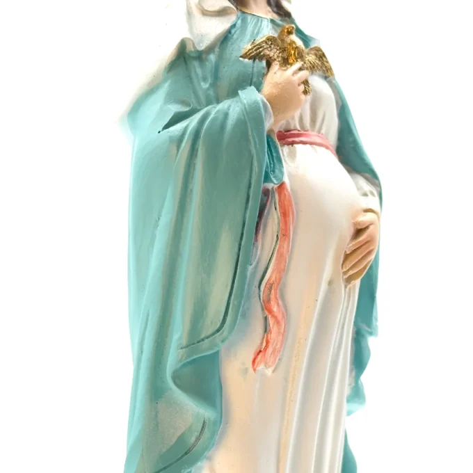 Statue Religieuse Vierge Marie Enceinte (Notre-Dame de l'Attente) - Résine - 3 Tailles (13, 20, 30 cm)