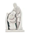 Statue Sainte Famille Résine et Poudre de Marbre – Socle Marbre
