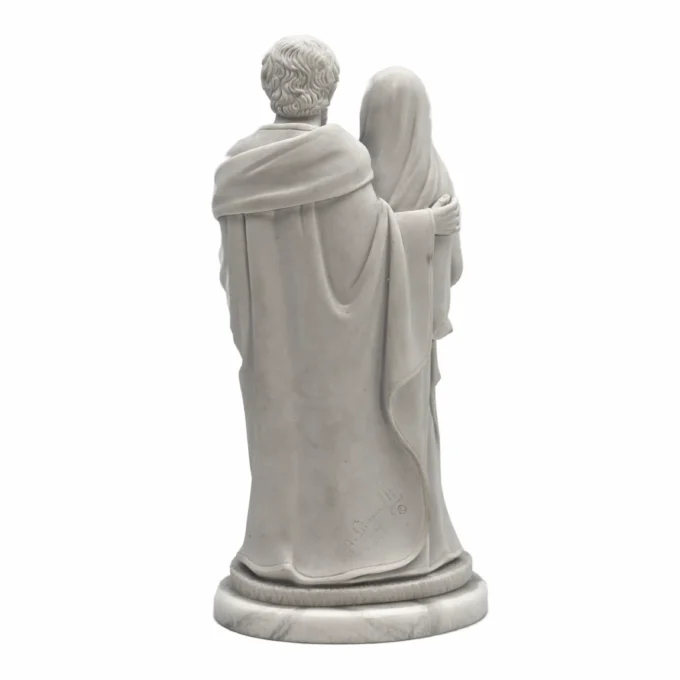 Statue Sainte Famille 22 cm – Résine & Poudre de Marbre