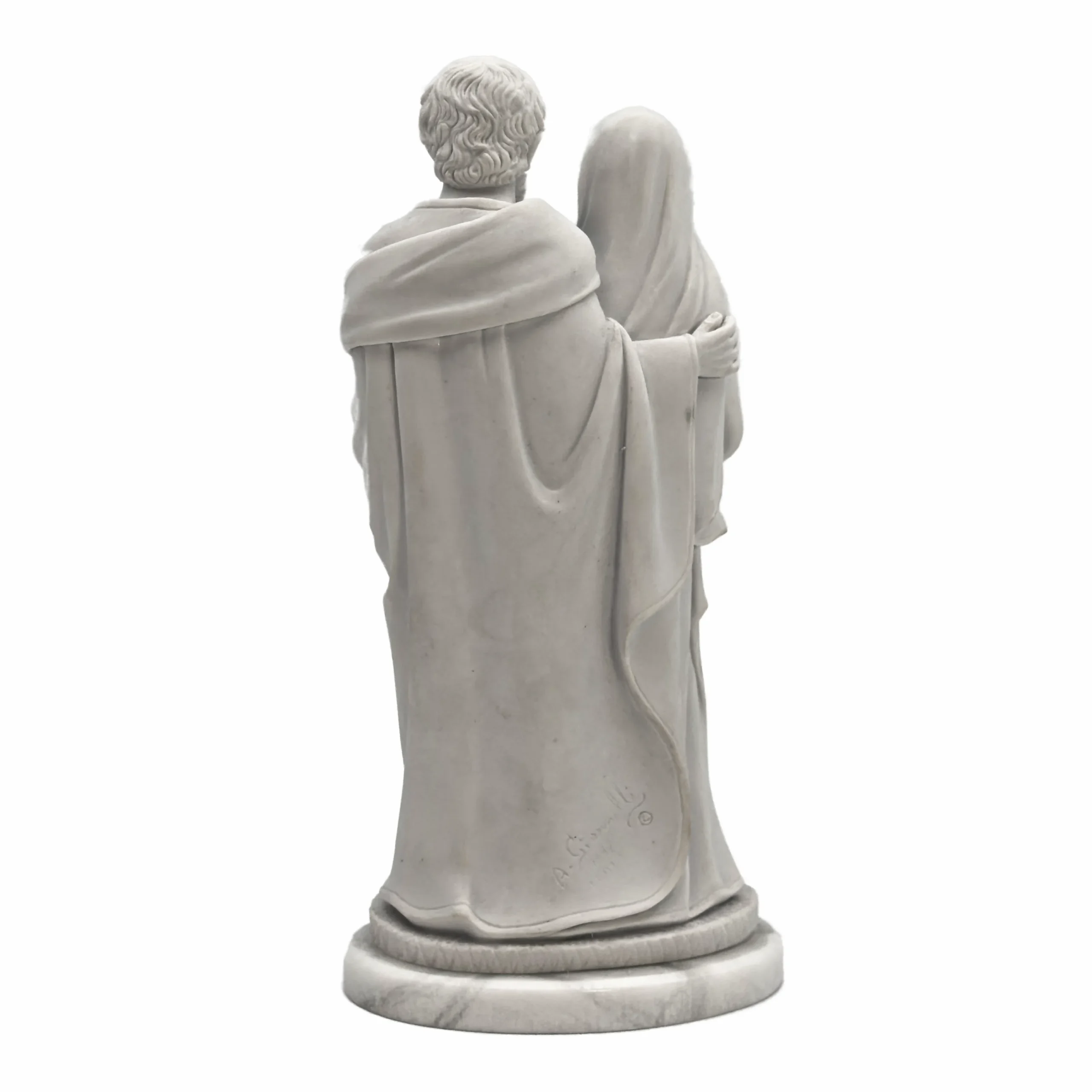 Statue Sainte Famille 22 cm – Résine & Poudre de Marbre