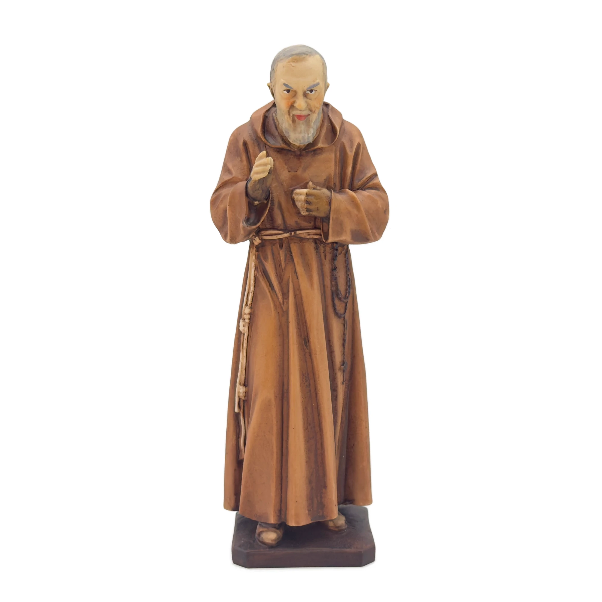Statue Saint Padre Pio - Haute définition - 19 cm - Résine