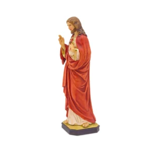 Statue du Sacré-Cœur de Jésus – Résine – 17 cm – Finition détaillée