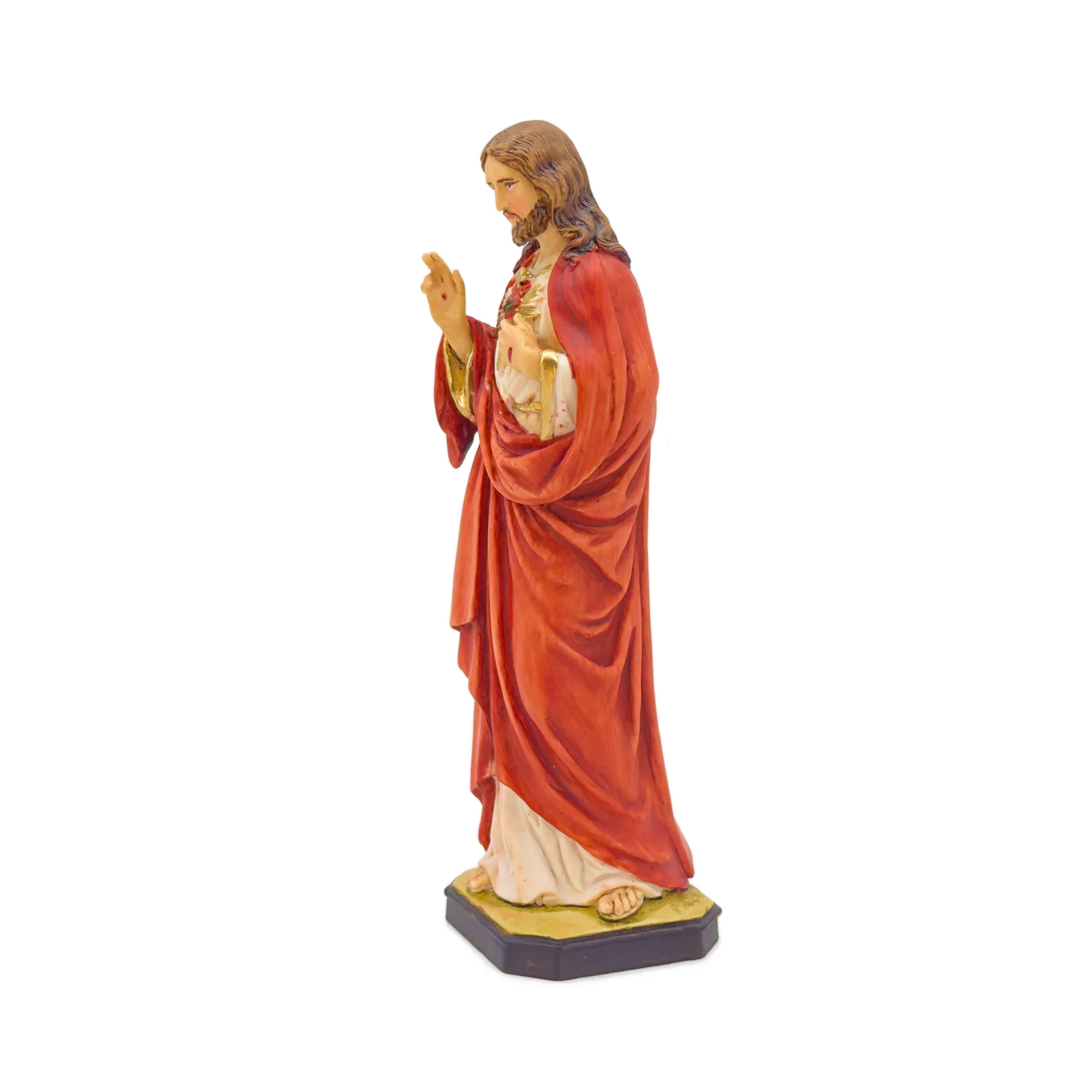 Statue du Sacré-Cœur de Jésus – Résine – 17 cm – Finition détaillée