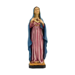 Statue Cœur Immaculé de Marie – Résine – 21 cm – Finition détaillée
