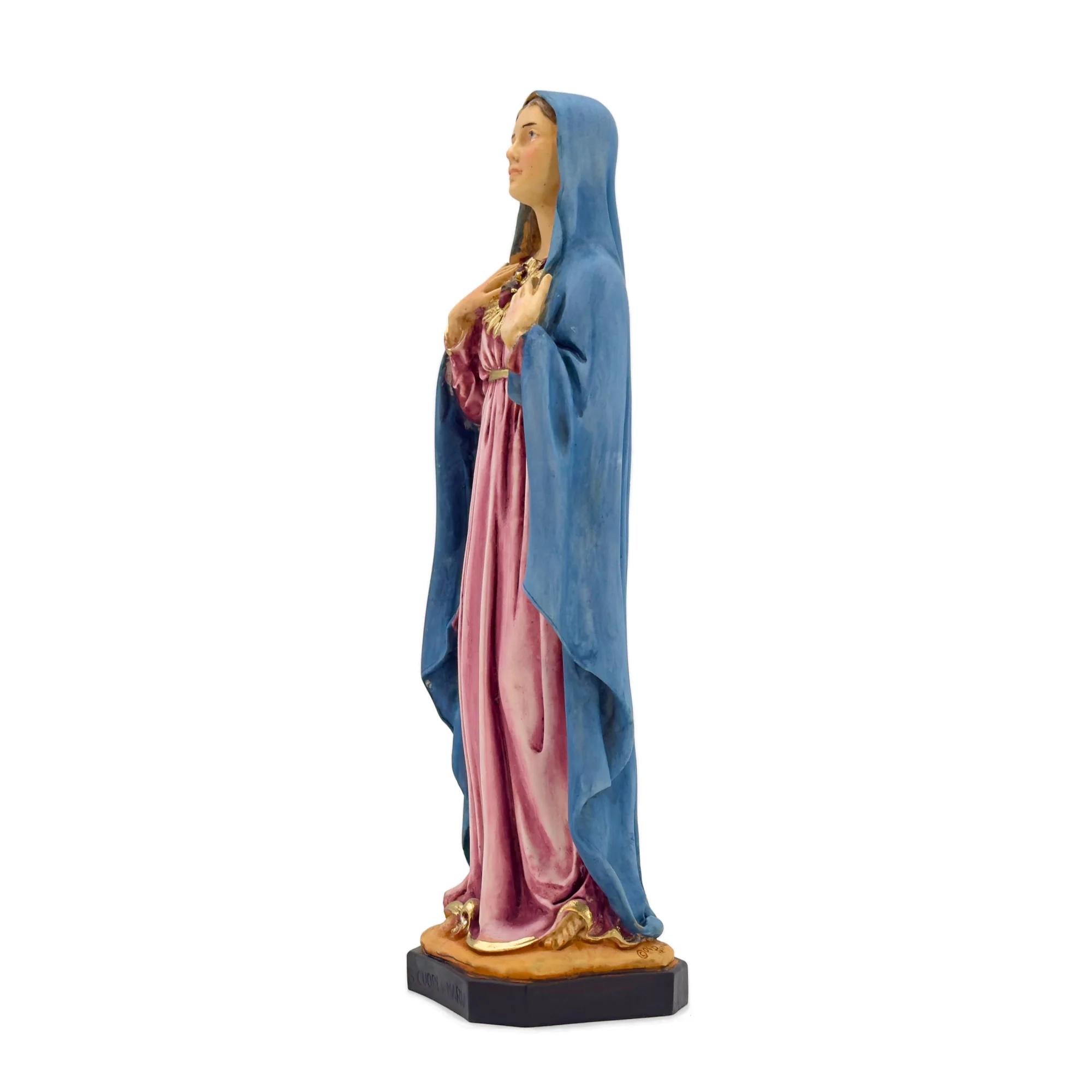Statue Cœur Immaculé de Marie – Résine – 21 cm – Finition détaillée
