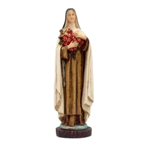 Statue Sainte Thérèse de Lisieux – Résine – 25 cm – Finition patinée