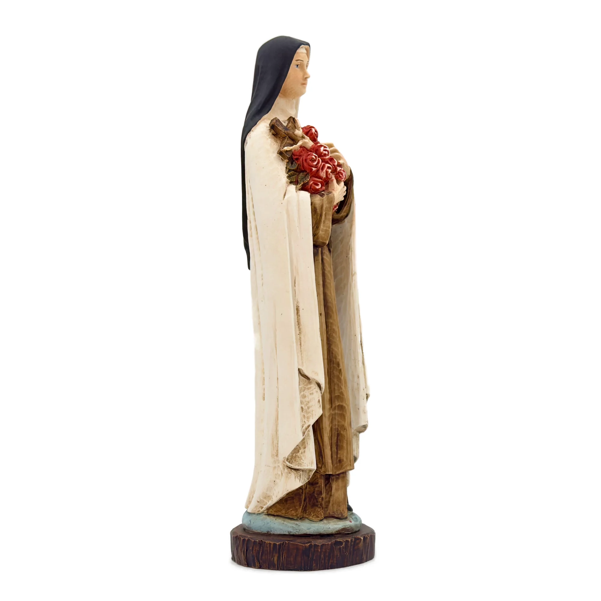 Statue Sainte Thérèse de Lisieux – Résine – 25 cm – Finition patinée
