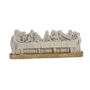Petite Statue de la Cène – Sculpture du dernier repas du Christ