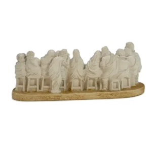 Petite Statue de la Cène – Sculpture du dernier repas du Christ