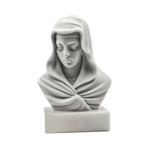 Buste de la Vierge Marie – Poudre de marbre