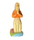 Grande Statue de Sainte Bernadette Soubirous en Prière - Résine Peinte (60 cm)