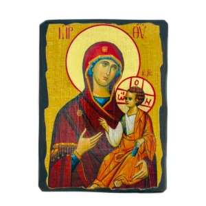 Icône Vierge d'Iveron sur Bois - La Gardienne (Hodégétria)