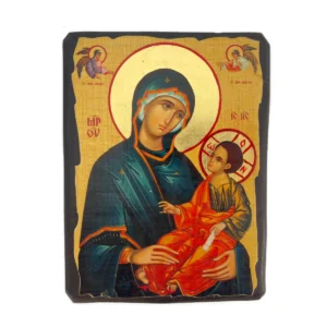 Icône Notre-Dame du Perpétuel Secours sur Bois - Vierge de la Passion