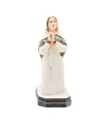 Statue Sainte Bernadette en Prière (Habit de Nevers) - Résine Façon Plâtre (20 cm)