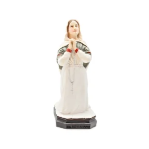 Statue Sainte Bernadette en Prière (Habit de Nevers) - Résine Façon Plâtre (20 cm)