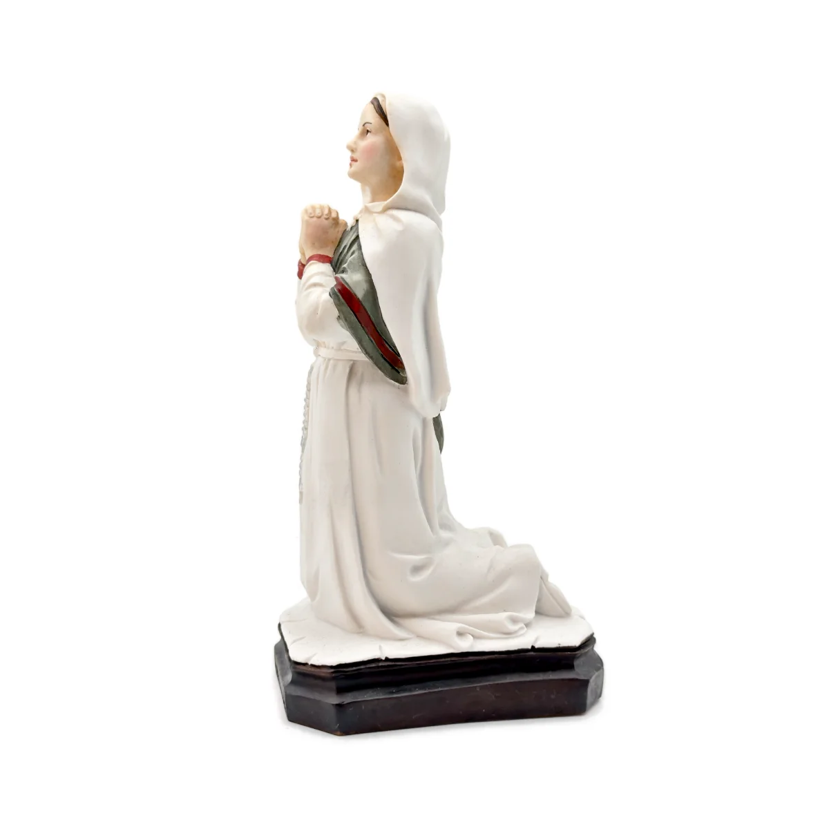 Statue Sainte Bernadette en Prière (Habit de Nevers) - Résine Façon Plâtre (20 cm)
