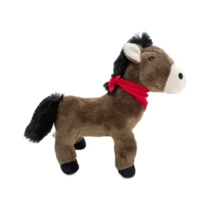 Peluche Âne des Pyrénées avec Foulard "I ♥ Pyrénées" - Doudou Souvenir (25 cm)