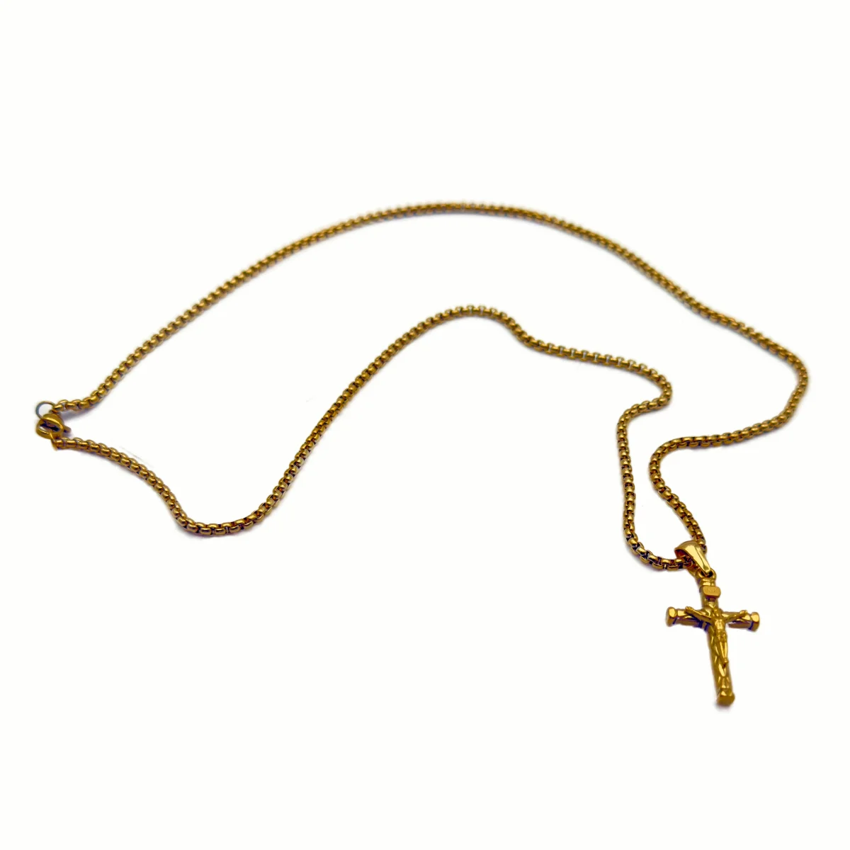 Collier Crucifix Moderne Texturé - Collection ORA