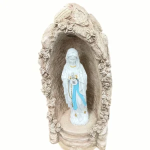 🌿 Sanctuaire Extérieur : Grande Grotte de Lourdes Solaire (90 cm)
