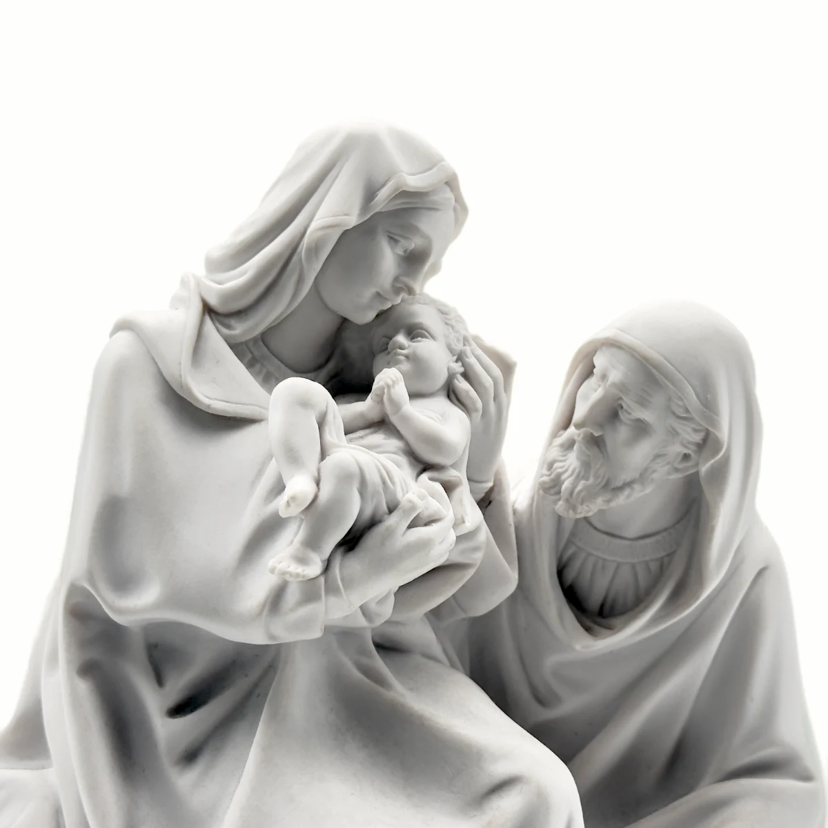 Statue Sainte Famille "La Fuite en Égypte" en Poudre de Marbre – Image 2