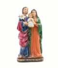 Statue Traditionnelle de la Sainte Famille en Résine Colorée (12 cm, 20 cm, 30 cm)
