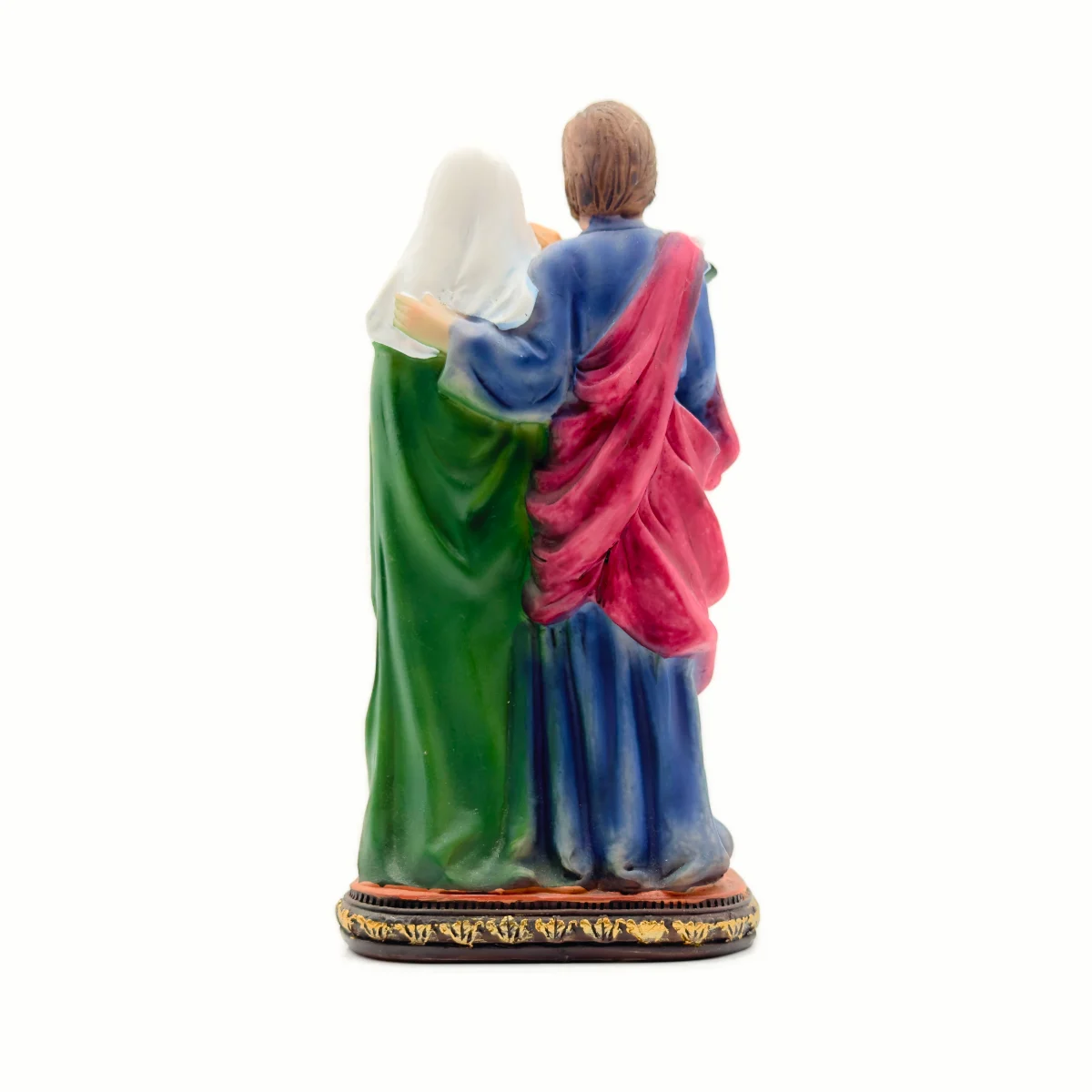 Statue Traditionnelle de la Sainte Famille en Résine Colorée (12 cm, 20 cm, 30 cm)