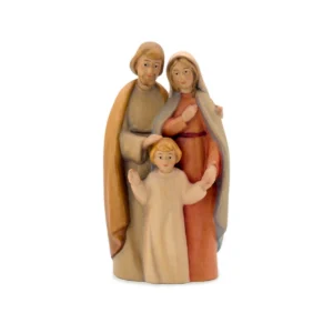 Statue Sainte Famille avec Jésus enfant – Bois sculpté main