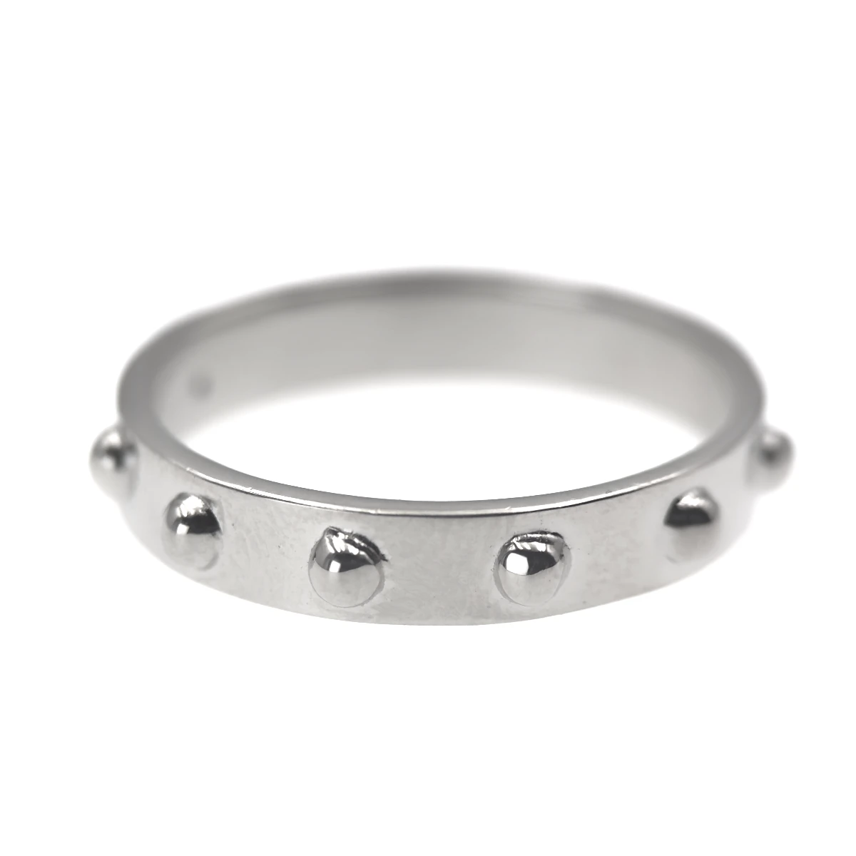 Bague dizainier en argent avec croix – Anneau de prière