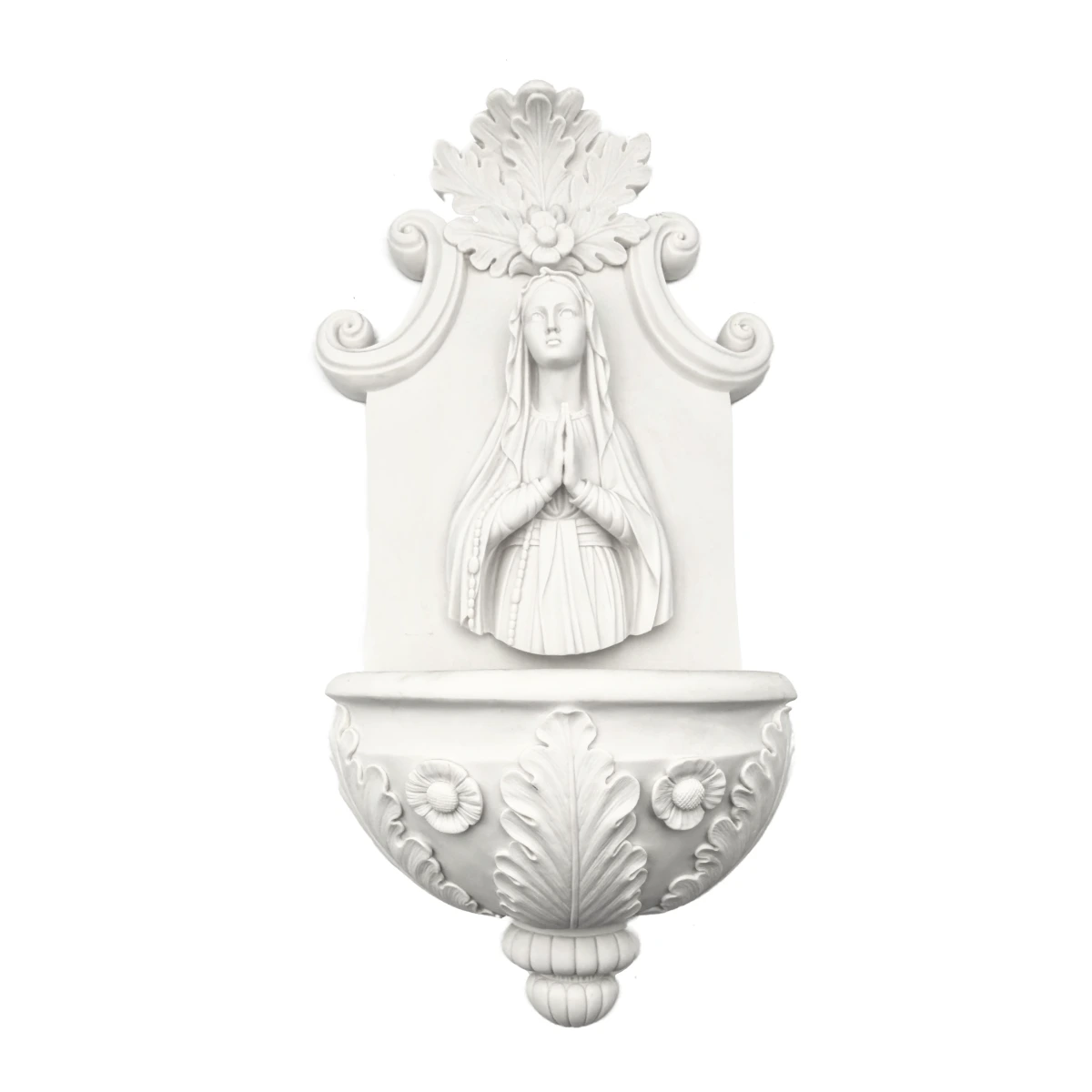 Grand bénitier de la vierge de Lourdes