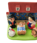 Mini crèche de Noël Alsace en céramique