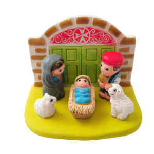 Mini crèche de Noël Malte en céramique