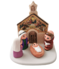 Mini crèche de Noël Assise en céramique