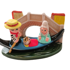 Mini crèche de Noël Venise en céramique