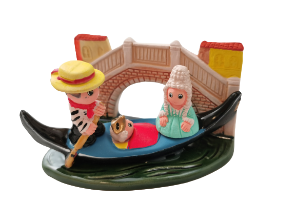 Mini crèche de Noël Venise en céramique