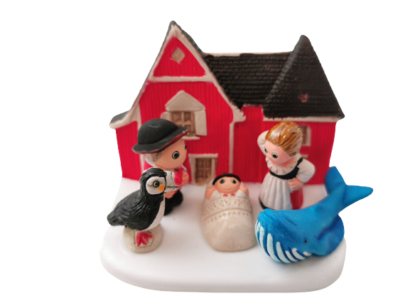 Mini crèche de Noël Islande