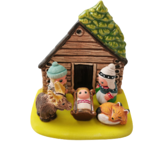 Mini crèche de Noël Norvège