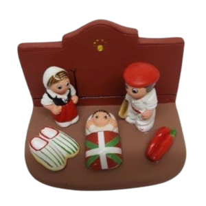 Mini crèche de Noël Pays Basque