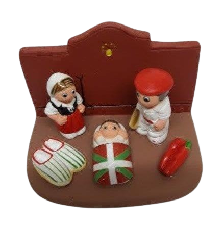 Mini crèche de Noël Pays Basque
