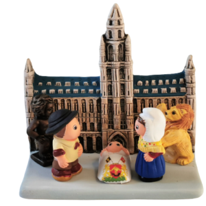 Mini crèche de Noël Belgique en céramique
