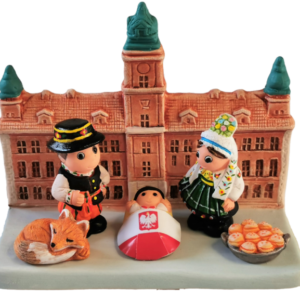Mini crèche de Noël Pologne en céramique