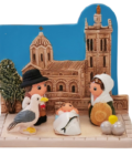 Mini crèche de Noël Notre-Dame de la Garde en céramique
