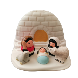 Mini crèche de Noël Groeland en céramique