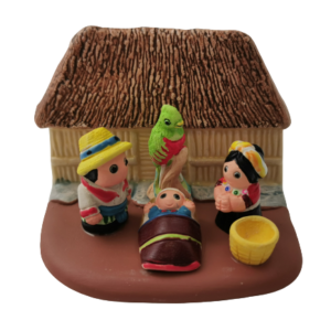 Mini crèche de Noël Guatemala en céramique