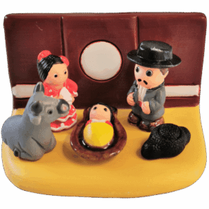 Mini crèche de Noël Espagne en céramique