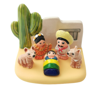 Mini crèche de Noël Mexique