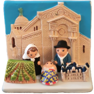 Mini crèche de Noël Touraine en céramique