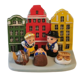 Mini crèche de Noël Suède en céramique