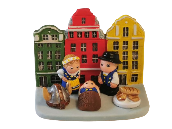 Mini crèche de Noël Suède en céramique