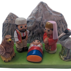 Mini crèche de Noël Arménie en céramique