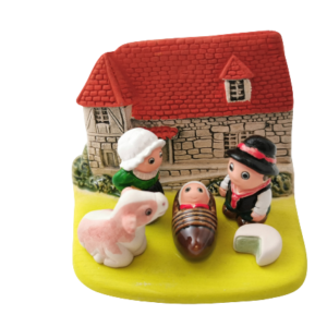 Mini crèche de Noël Auvergne en céramique